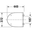 Kép 2/5 - DURAVIT DuraStyle Basic WC ülőke, Soft Close