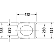 Kép 3/5 - DURAVIT DuraStyle WC ülőke, Soft Close