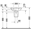 Kép 4/4 - DURAVIT DuraStyle kézmosó, 45×34 cm