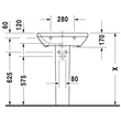 Kép 9/10 - DURAVIT DuraStyle mosdó, 60×44 cm