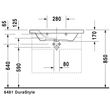 Kép 10/13 - DURAVIT DuraStyle bútorral aláépíthető mosdó, 80×48 cm