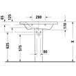 Kép 13/13 - DURAVIT DuraStyle bútorral aláépíthető mosdó, 80×48 cm