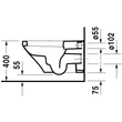 Kép 3/4 - DURAVIT DuraStyle fali WC, mélyöblítésű, HygieneGlaze