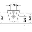 Kép 4/4 - DURAVIT DuraStyle fali WC, mélyöblítésű, HygieneGlaze