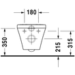 Kép 5/7 - DURAVIT DuraStyle fali WC, mélyöblítésű, Rimless