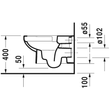 Kép 5/8 - DURAVIT DuraStyle Basic öblítőperem nélküli Rimless fali WC-szett