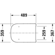 Kép 2/5 - DURAVIT Happy D.2 WC ülőke, Soft Close