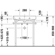 Kép 4/4 - DURAVIT Happy D.2 bútorral aláépíthető mosdó, 65×50,5 cm