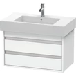 Kép 1/2 - DURAVIT Ketho mosdó alá építhető alsószekrény, falon függő, 80×45,5 cm, matt fehér, dekor