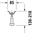 Kép 2/3 - DURAVIT tartóláb