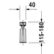 Kép 2/3 - DURAVIT tartóláb