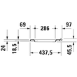 Kép 5/5 - DURAVIT ME by Starck WC ülőke, Soft Close