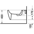 Kép 3/4 - DURAVIT ME by Starck fali bidé