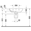 Kép 4/4 - DURAVIT ME by Starck mosdó, 65×49 cm, 3 csaplyukkal