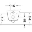 Kép 4/4 - DURAVIT ME by Starck öblítőperem nélküli Rimless fali WC