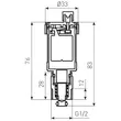 Kép 2/2 - FERRO automata légtelenítő elzáró szeleppel, 1/2"