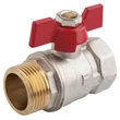 Kép 1/2 - FERRO Standard gömbcsap pillangókarral 3/4" KB fix PN16