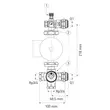 Kép 2/2 - FERRO 1" osztós keverőegység 130 mm-es szivattyúhoz