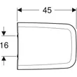 Kép 3/5 - GEBERIT iCon Square WC-ülőke, lecsapódásgátlós