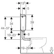 Kép 4/4 - GEBERIT AP110 falon kívüli öblítőtartály, öblítés-stop funkciós öblítés