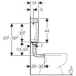Kép 4/4 - GEBERIT AP117 falon kívüli öblítőtartály, 2 mennyiséges öblítés