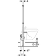 Kép 4/4 - GEBERIT Duofix bidé szerelőelem, 112 cm, univerzális