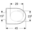 Kép 3/5 - GEBERIT iCon WC-ülőke, EasyMount, fehér/fénylő