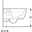 Kép 5/5 - GEBERIT iCon fali WC, mélyöblítésű, zárt forma, Rimfree