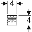 Kép 4/4 - GEBERIT Duofix falsík előtti szerelőkészlet, egy elem rögzítéséhez