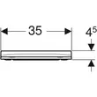 Kép 4/5 - GEBERIT Smyle Square WC-ülőke, keskeny dizájn, sandwich kivitelű