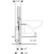 Kép 3/5 - GEBERIT Duofix fali WC szerelőelem, 114 cm, Sigma 8 cm-es falsík alatti öblítőtartállyal