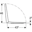 Kép 5/5 - GEBERIT Selnova WC-ülőke, rögzítés felülről, lecsapódásgátlós