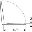 Kép 5/5 - GEBERIT Selnova Square WC-ülőke, rögzítés felülről