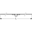 Kép 4/5 - GEBERIT CleanLine50 zuhanyfolyóka, 30-130 cm, feketekróm/fényezett, feketekróm/szálcsiszolt