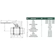 Kép 2/2 - GEBO TYP 605 kétrészes ECO golyóscsap, rozsdamentes acél, 3/8" BB