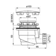 Kép 2/2 - GELCO szifon 90, inox