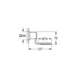 Kép 4/4 - GROHE Allure tartókonzol