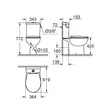 Kép 5/5 - GROHE Bau Ceramic monoblokkos WC szett, mély, hátsó