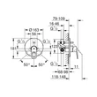 Kép 5/5 - GROHE BauLoop egykaros kádcsaptelep 1/2"