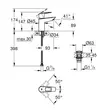 Kép 5/5 - GROHE BauLoop egykaros mosdócsaptelep 1/2" S-es méret