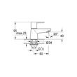 Kép 2/2 - GROHE BauLoop hidegvizes csaptelep 1/2" XS-es méret