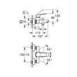Kép 4/4 - GROHE Cubeo egykaros kádcsaptelep 1/2", matt fekete