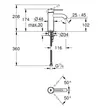 Kép 2/2 - GROHE Essence egykaros mosdócsaptelep 1/2" S-es méret