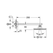 Kép 2/2 - GROHE Euphoria Cube 150 fejzuhany készlet 286 mm, 1 funkciós