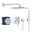 Kép 1/4 - GROHE Eurocube teljes zuhanyrendszer Rainshower Mono 310 Cube fejzuhannyal