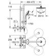 Kép 6/6 - GROHE Euphoria System 210 termosztátos zuhanyrendszer falra szerelésre
