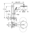 Kép 3/3 - GROHE Euphoria System 260 zuhanyrendszer egykaros keverővel falra szereléshez