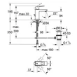 Kép 2/3 - GROHE Eurocube egykaros mosdócsaptelep 1/2" S-es méret