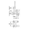 Kép 6/6 - GROHE Eurocube egykaros kádcsaptelep 1/2"