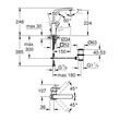 Kép 2/2 - GROHE Eurocube egykaros mosdócsaptelep 1/2" L-es méret